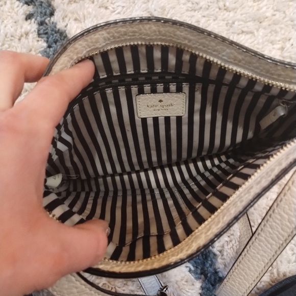 Kate Spade cross body bag - medium size cream and black - Picture 6 of 6